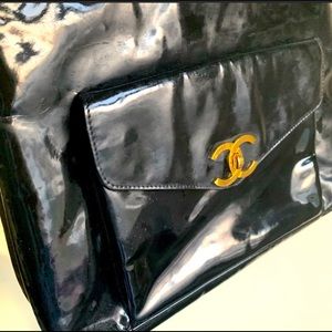 Authentic Chanel Patent Leather Bag